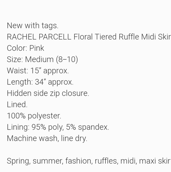 Gorgeous nwt floral tiered skirt 😍 - Picture 14 of 14